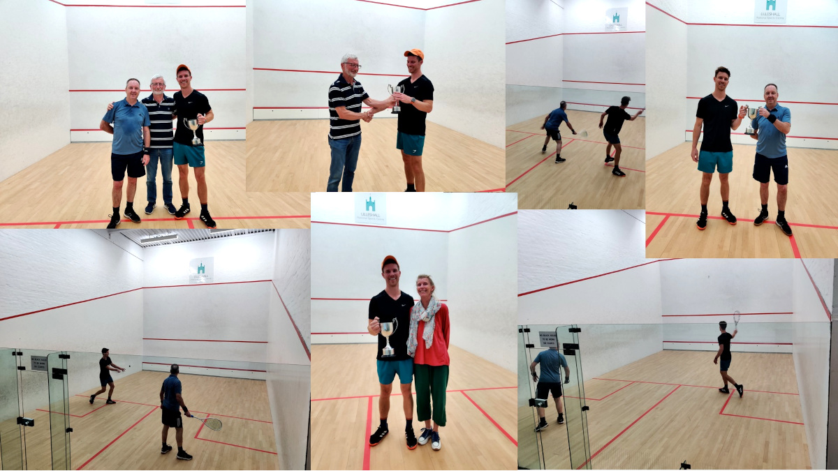 A series of photos from the Squash Open final, which was edged by Tony Vrahimis against Steve McClelland.